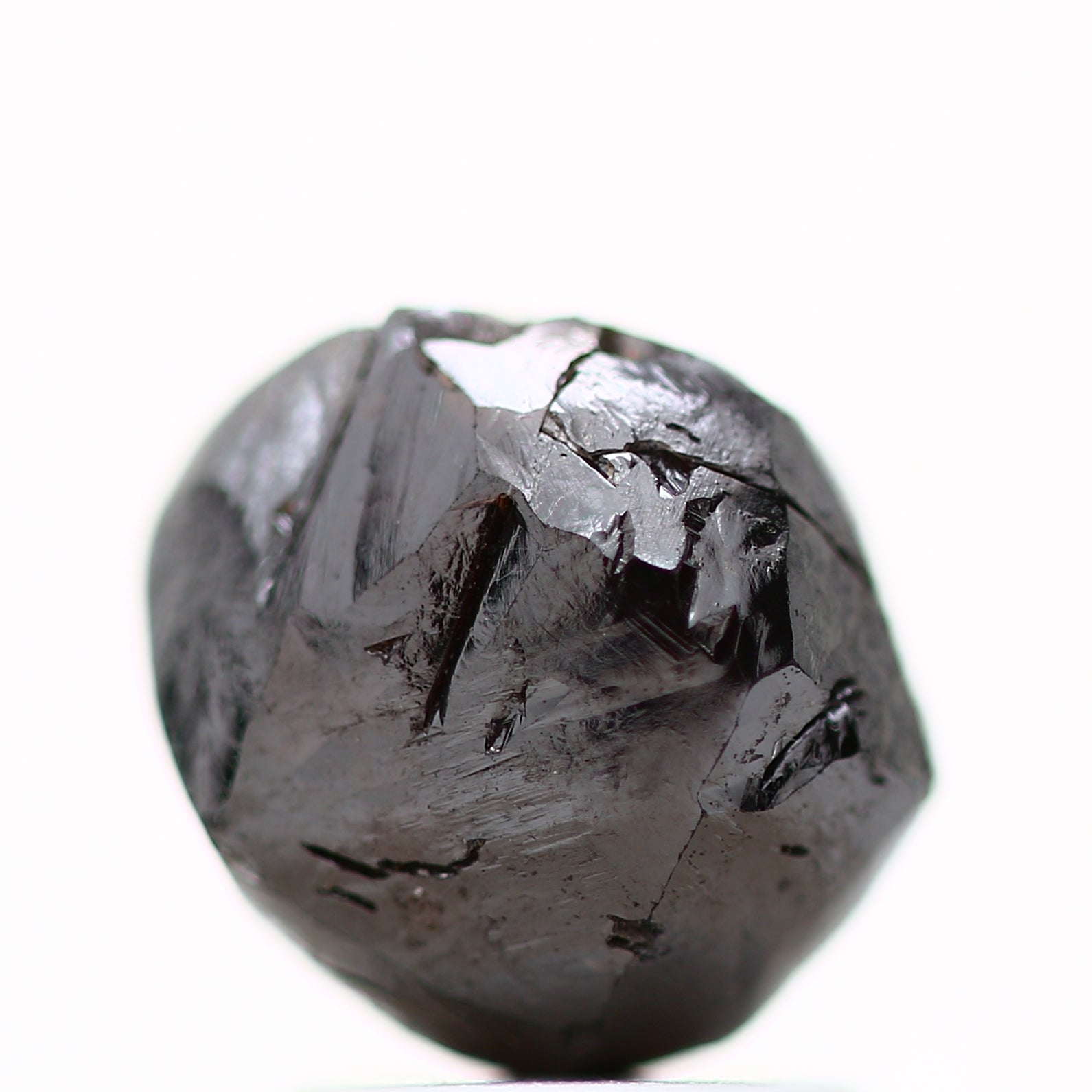 Natural Rough Crystal Raw Fancy Dark Brown Uncut Diamond 2.72 Carat Design Rough Diamond Engagement Ring